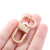 5Pcs/Lot Alloy Swivel Lobster Clasp Clips Key Hook Keychain Split Key Ring Findings Clasps for Keychains Jewelry Making Supplies