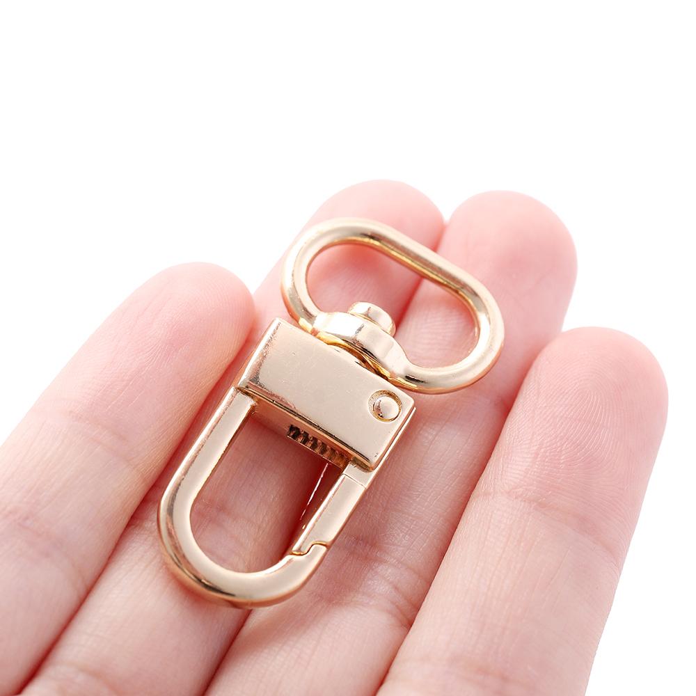 5Pcs/Lot Alloy Swivel Lobster Clasp Clips Key Hook Keychain Split Key Ring Findings Clasps for Keychains Jewelry Making Supplies