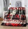 Dexter Flannel Blanket Soft Warm All-Season Throw, Design for Camping, Car Travel, Hiking Sofa, Bed, Office Perfect Gift for Parties