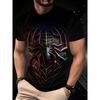 3D printed sports and leisure simple round neck short sleeved shirt