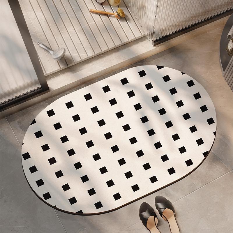 Bathroom Carpet Water-absorbing Quick-drying Floor Mat Non-slip Wash-free Rug Home Decoration Bath Diatom Mud Rugs Alfombra