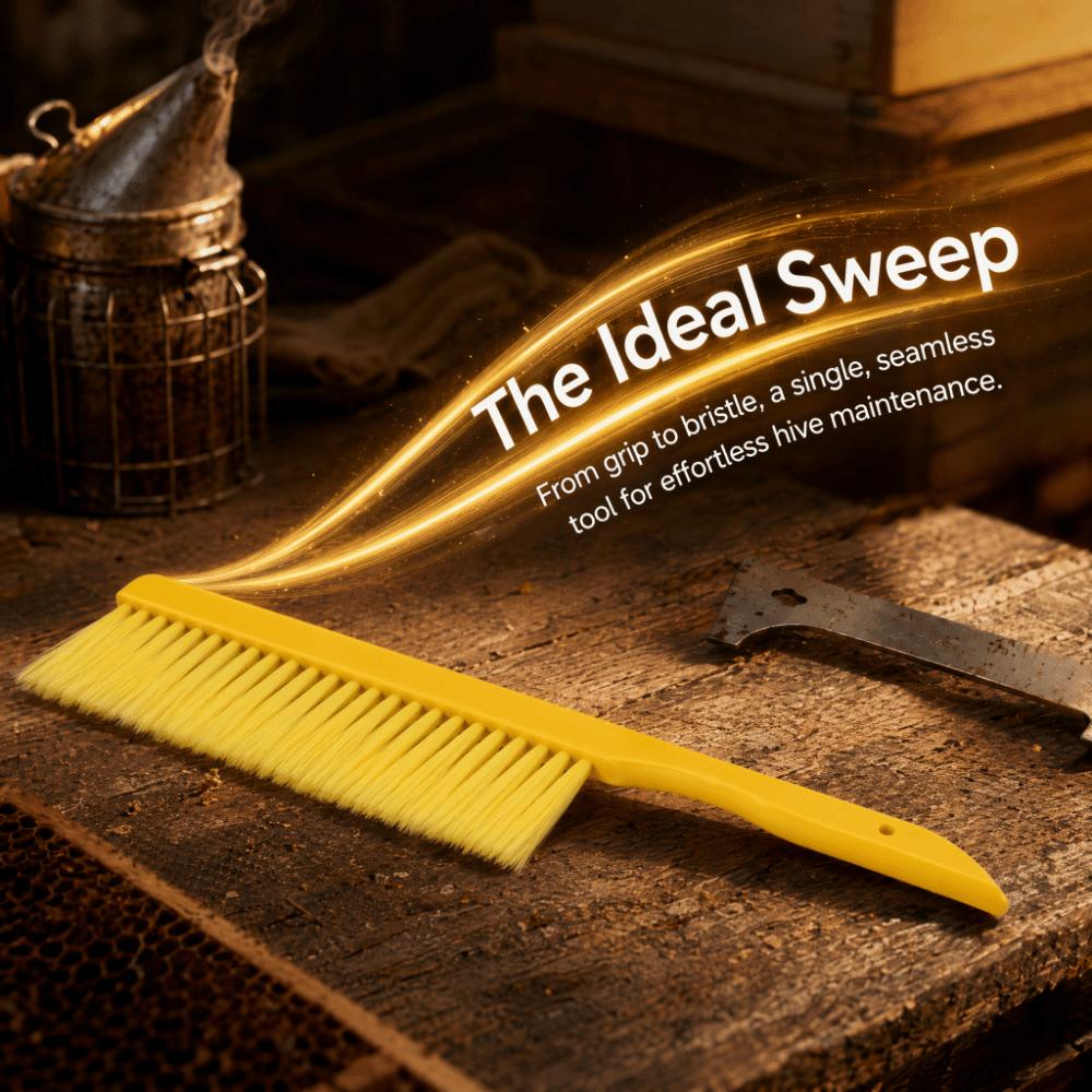 Bright Yellow Beekeeping Brush Soft Bristles Bee Brush Tool Bee Brush Hive Tool Beehive Inspection