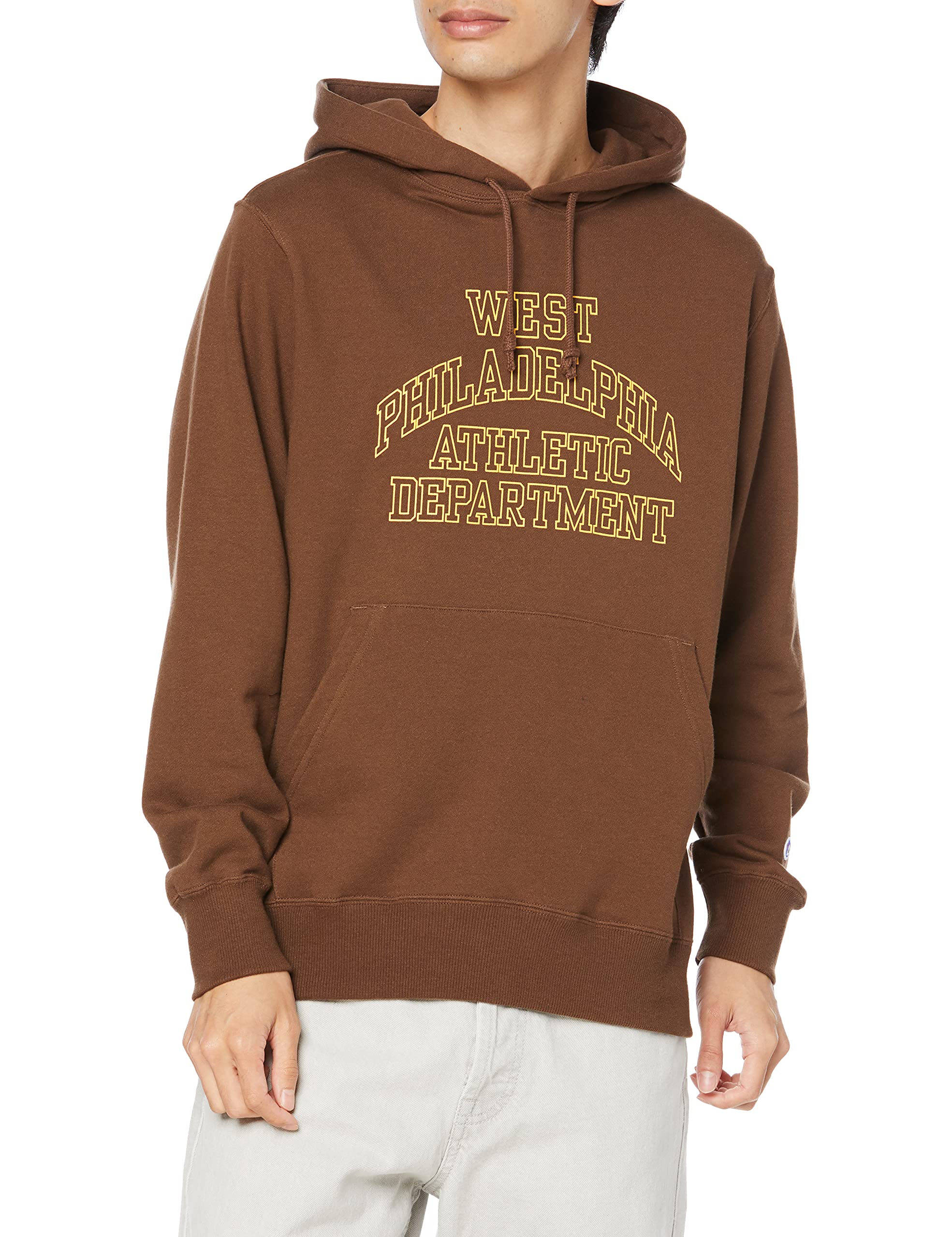 

Champion Basic Cotton Hooded Size Dark Size L Men s Sweatshirt, C3-U113, Brown, USA,