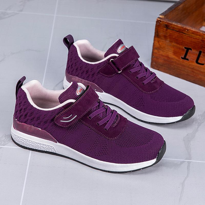 

22 весна новий сітчастий спортивний взуття повсякденний взуття літаючий плетений біговий взуття 45 фіолетовий