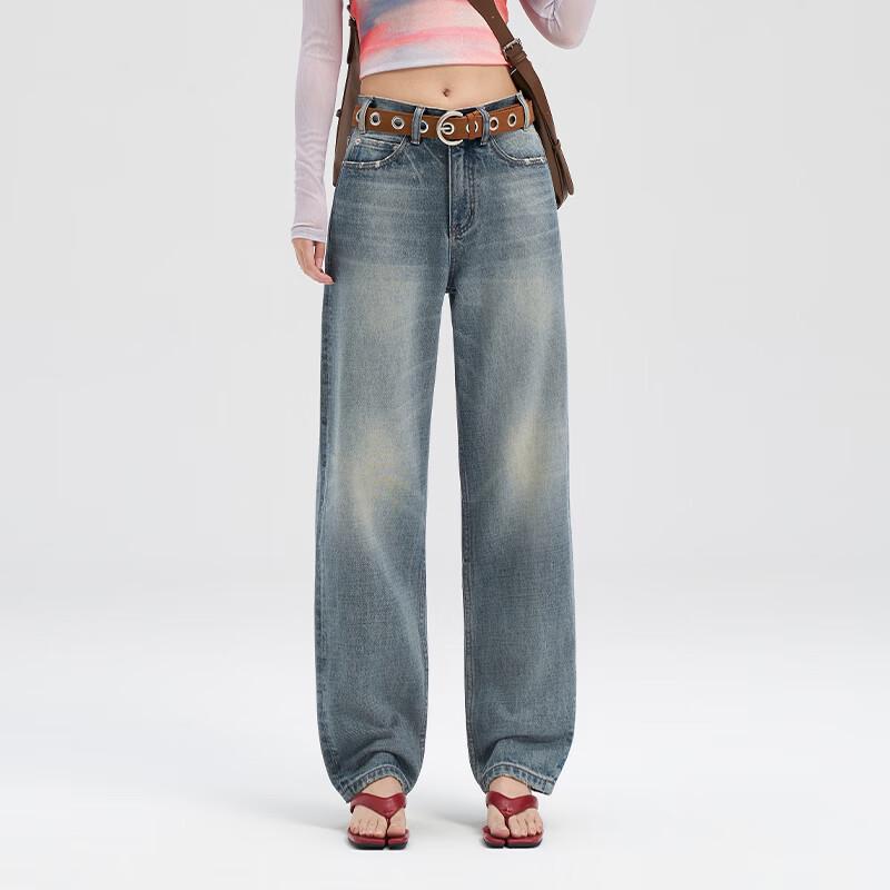 Women s Vintage Straight Leg Denim Jeans 28