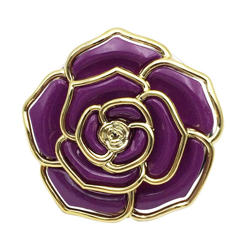 Foldable Rose Flower Handbag Hanger: Metal & Plastic Hook for Table Edge and Christmas Stocking.