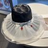 Lace Mesh Sun Hat For Women Summer Chic Foldable Sunshade Cap For Face Slimming And Sun Protection