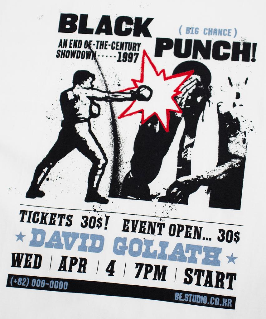 Kaegteoseudoneosmakes Black Punch T-Shirt - White