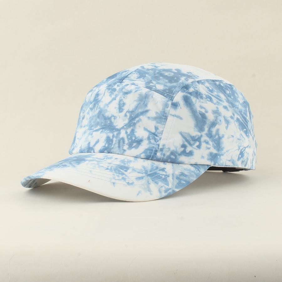 

2026 Summer Mens Womens Adjustable Quick-Dry Baseball Cap Outdoor Sunscreen Sun Hat Graffiti Tie-dye Snapback Hip Hop Hat For head 55-59cm синий