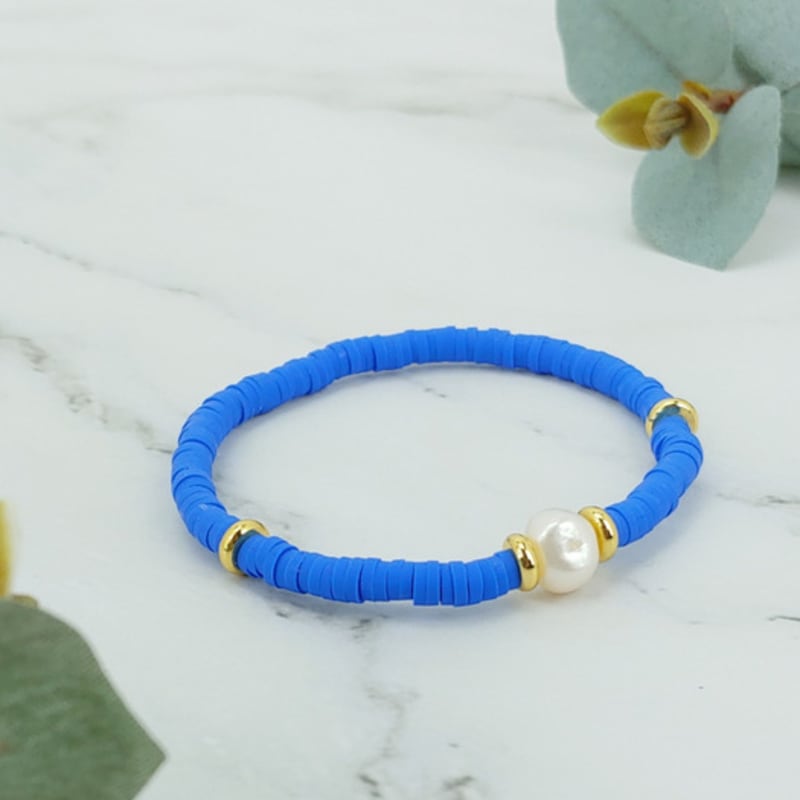 LALA Perlenarmband (5er-Set) - BLAU