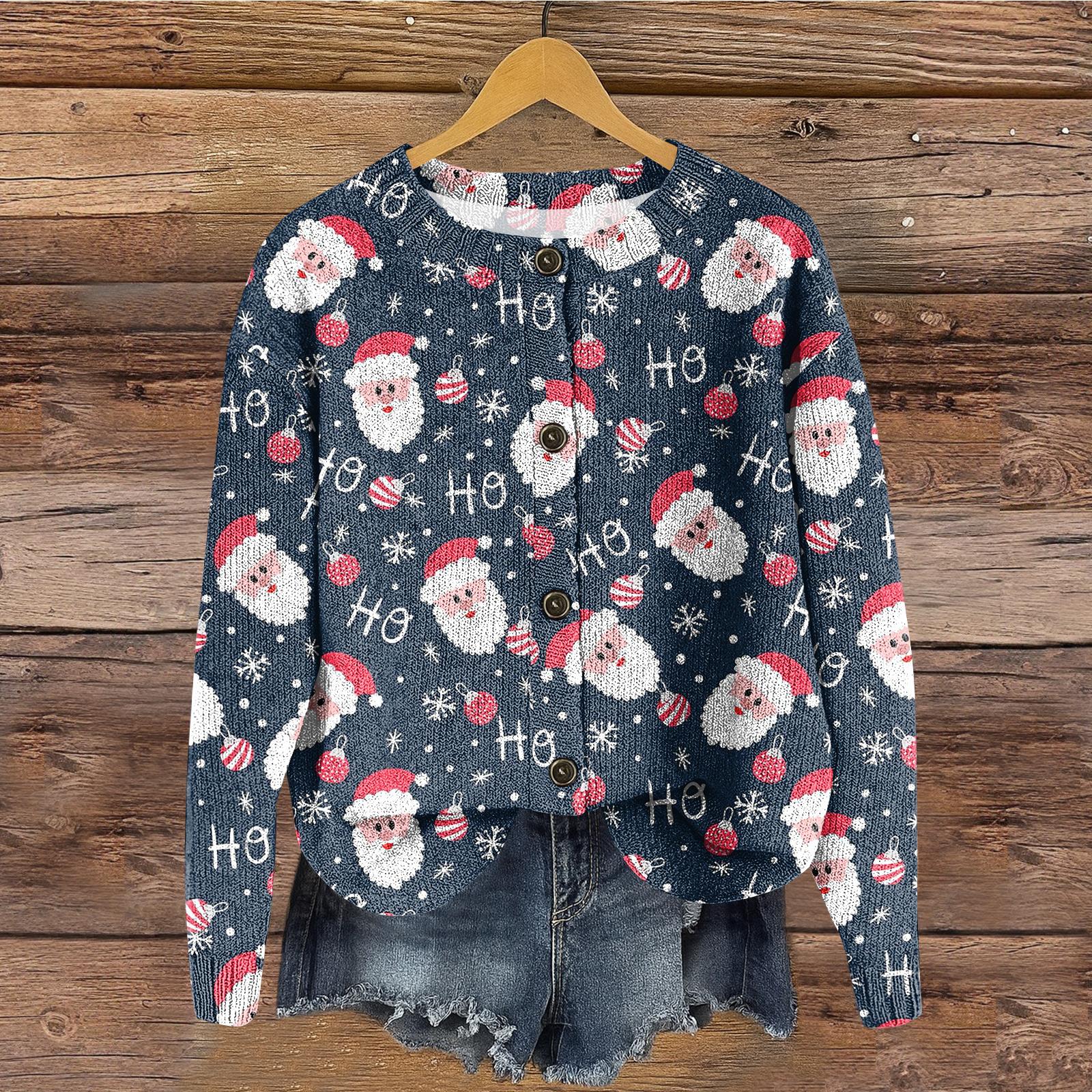 

Женский топ с круглым вырезом и принтом из утолщенного плюша и кашемира, теплый длинный топ L