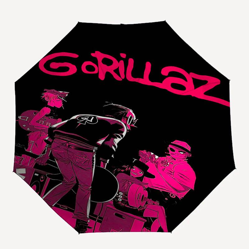 

1pc Gorillaz Automatic Open,Windproof, Compact Travel Umbrella, Gift for Birthday, Christmast93078