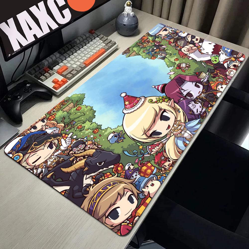 HD Maplestory Mauspads Anime Tastaturmatten Große PC-Gamer Schrankmatten Mause Niedliche Schreibtischaccessoires Mauspads Personalisiert