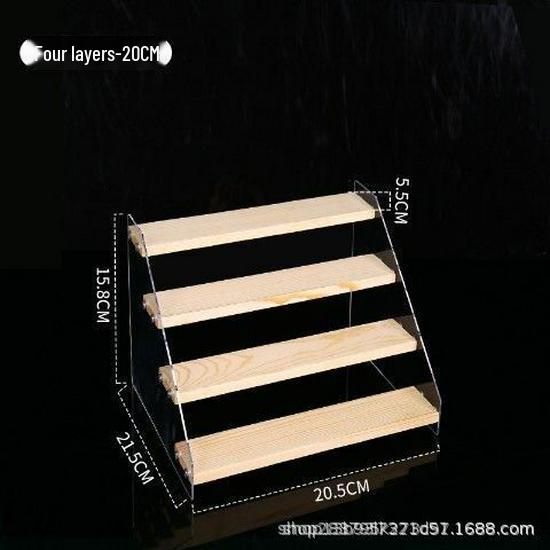 Acrylic Two-Tier Bubble Mart Doll Display Stand
