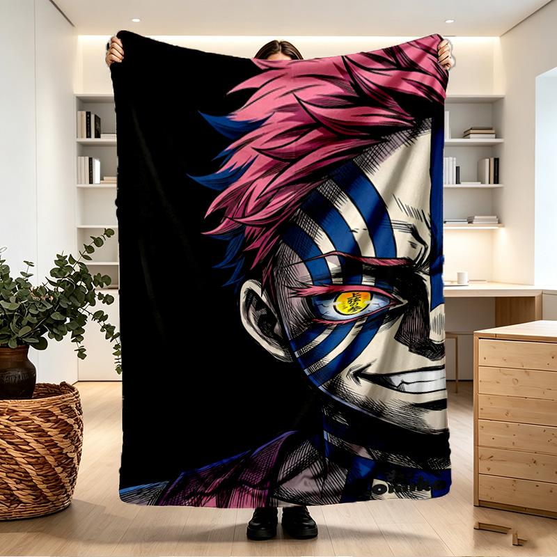 Demon Slayer Print Blanket - Soft & Comfortable, for Bedroom, Travel, Sofa, Home Decoration - Birthday Christmas Gift for Friend