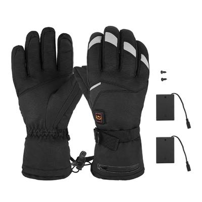 2 PCS Heated Gloves 3 Gears Adjustment Touchscreen Electric Heating Gloves Winter Thermal Gloves