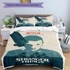 3Pcs Stranger Things Upside Down Bedding Set Soft Fabric Duvet Cover Pillowcases Home Christmas Xmas Halloween Gift 1 Duvet Cover 2 Pillowcase