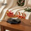 Suspended Sleigh for Office Floating Santa Sleigh, Flying Magnetic Levitation Christmas Display, Unique Gift Family Claus Tabletop Decor Home, Office,