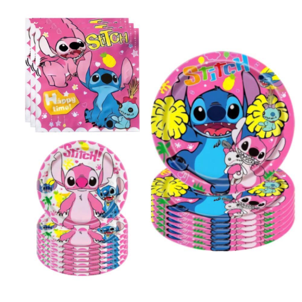 Lilo Birthday Stitch Party Paper Tableware Decor Children Event Celebration