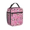 Couraged Cowardlys Dogs Insulated Lunch Bags Leakproof Cartoon Reusable Cooler Bag Tote Lunch Box School  Picnic Girl Boy