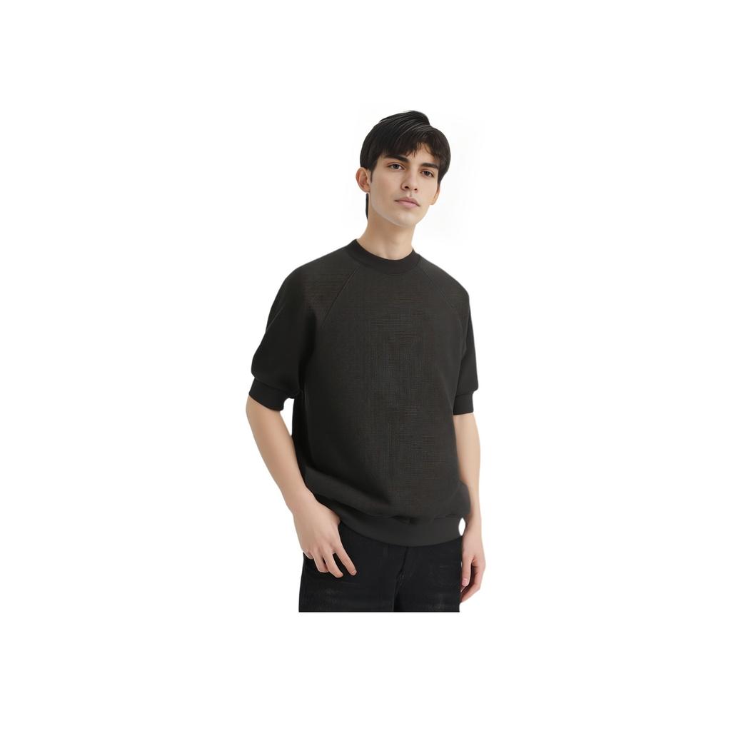 Fear Of God Essentials SS23 Waffle Knit Sweatshirt Men Tops Off-Black FOG-SS23-050