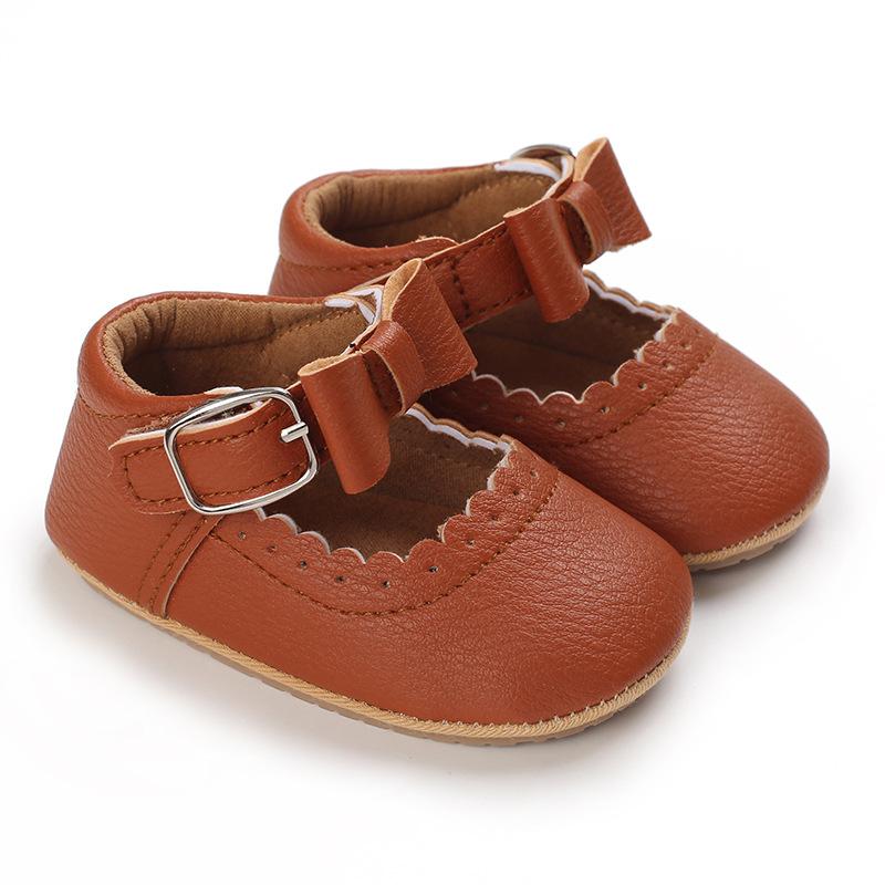 Jaro a podzim Dětská batolecí obuv 0-1 rok Měkký spodek Dětská obuv Měkká gumová podrážka Prodyšná princezna Boty