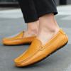 Summer Men Shoes Mens Light Comfortable Flat Shoes Loafers Leather Footwear Sneakers