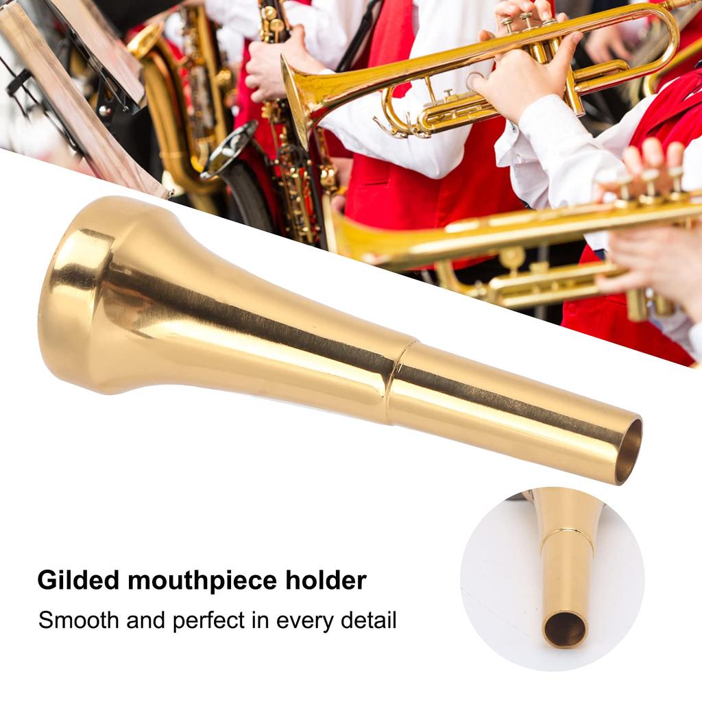 Trumpet Bright Brass Mouthpiece for Deformation Musical Instrument Brass Material Mouthpiece, Tone, Beginners, Resistant, Practice, Part, (3C)