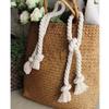 Solid Color Curtain Rope Rope Weave Cotton Rope Buckle Aesthetic Curtain Holder Clips  Home Decor