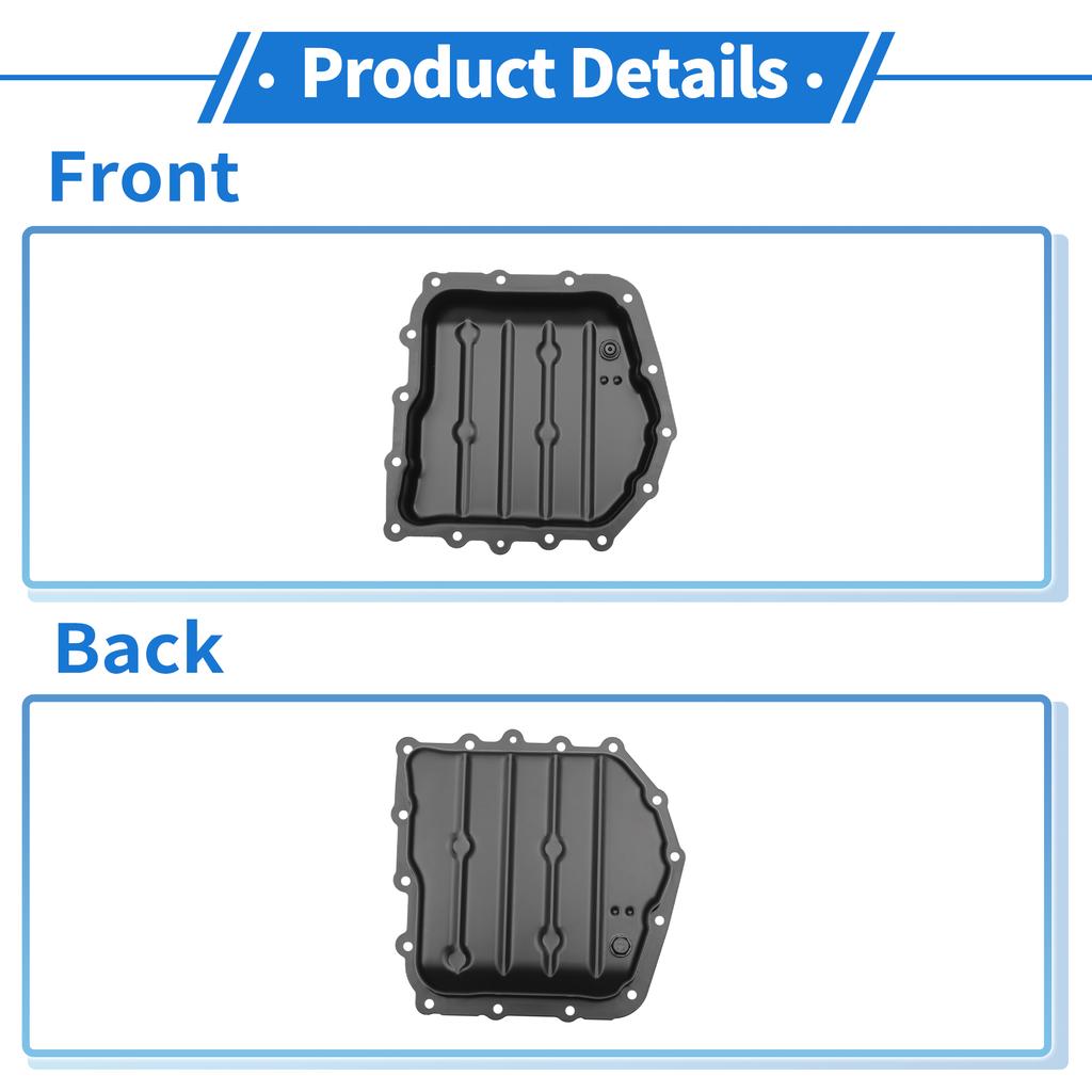 UXCELL 1 Pc No.4431997 Engine Oil Pan for Chrysler 200 2011-2014 Iron Black