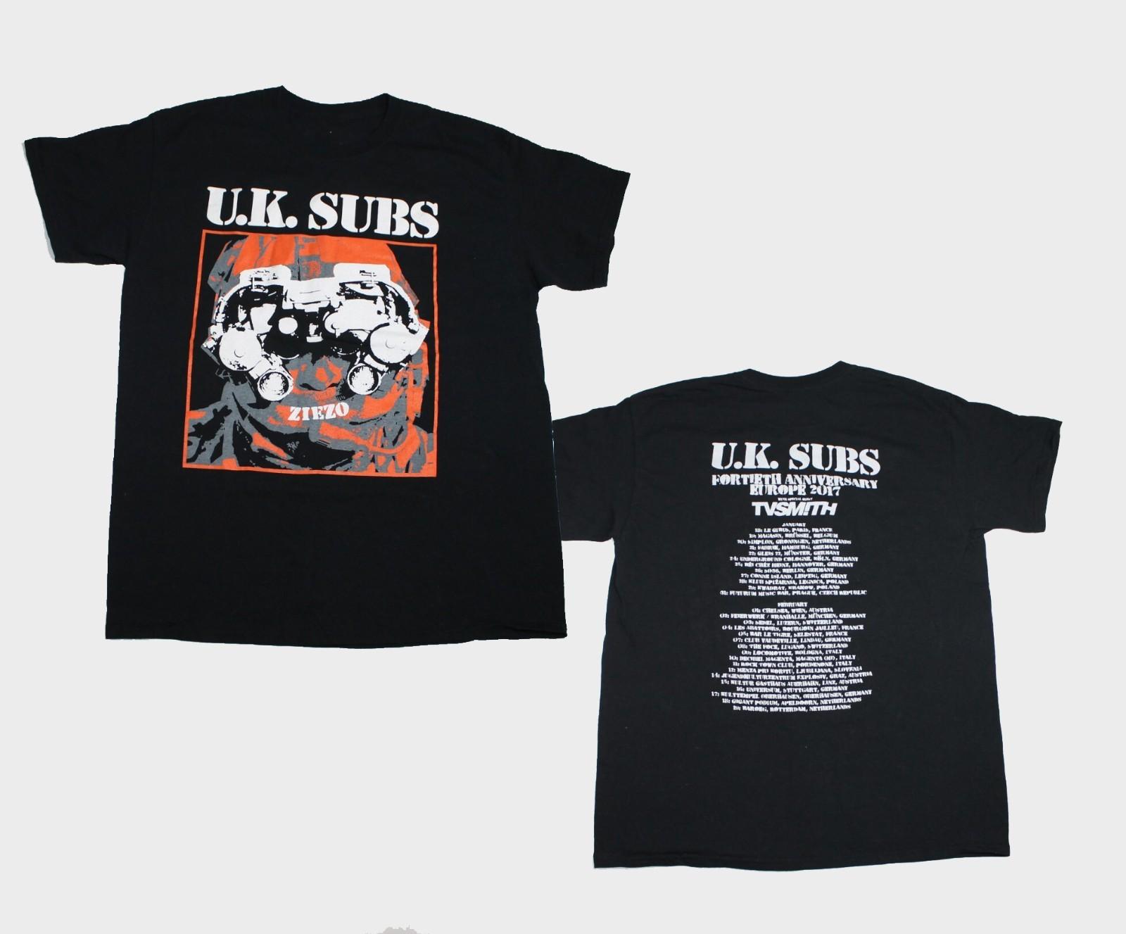2 Sides U.K. Subs Ziezo European Tour 2017 Shirt Black Unisex S-5XL IM1387 S разноцветный
