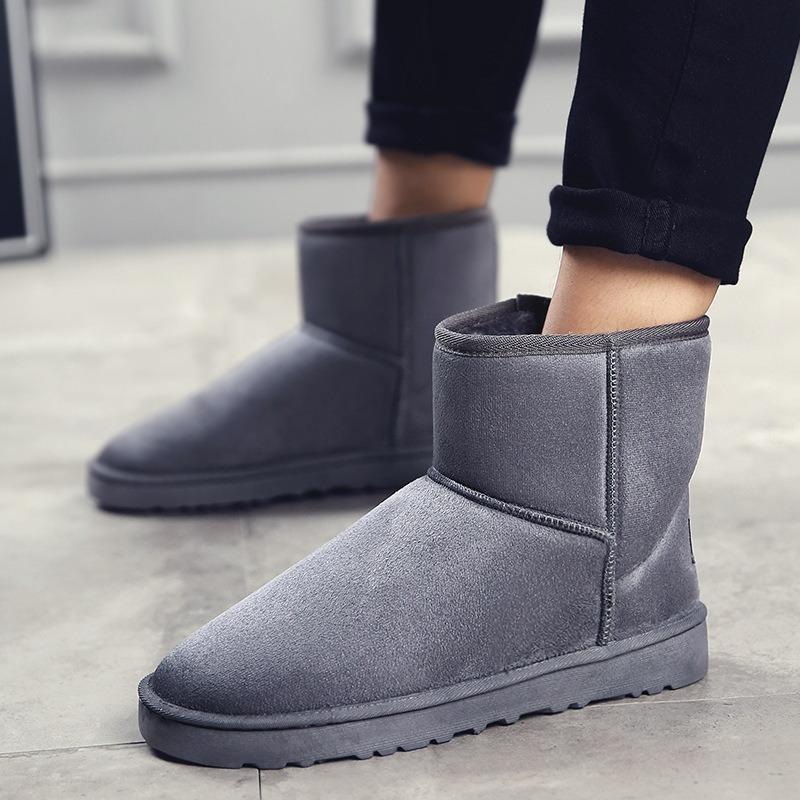 Snow Boots For Women Platform Warm Plush Men'S Winter Shoes Slip-On Ankle Men Botas Para Hombre