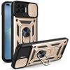 Per Oppo Reno4 Lite Custodia OPPO F17 Pro Cover oppo A93 4G Supporto ad Anello Magnetico Custodia Corazzata per Telefono Copertura Posteriore con Protezione Scorrevole per Fotocamera