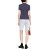 Polo Ralph Lauren SS23 Solid Logo Textured Print Short Sleeve Polo Shirt Women Tops Blue 211891579-002