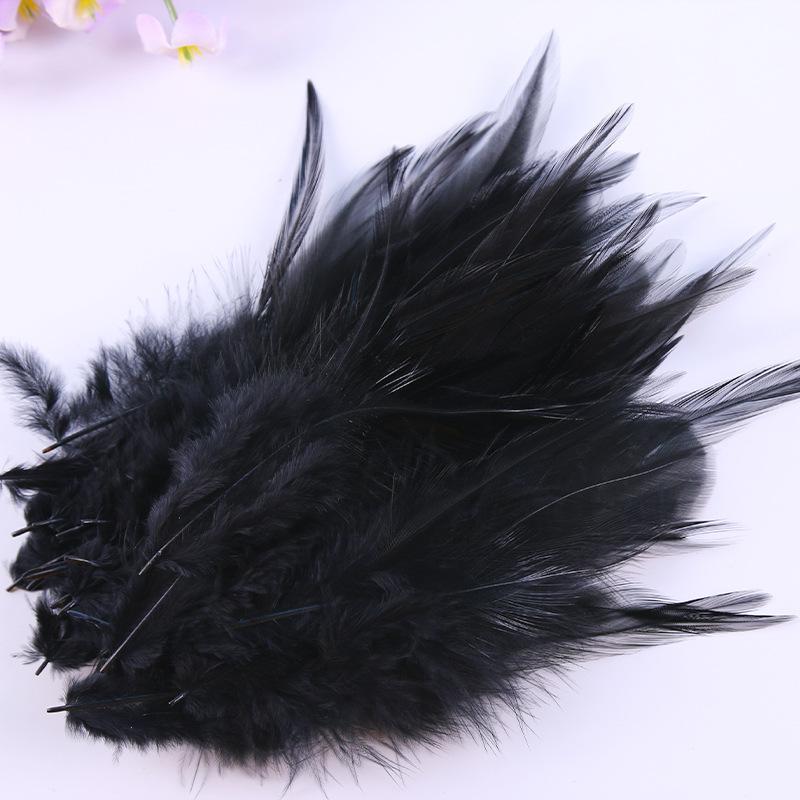 100Pcs Dyed Chicken Feather Feathers 10-15cm for DIY Crafts Handmade Jewelry Wedding Party Festival Costume Decorations