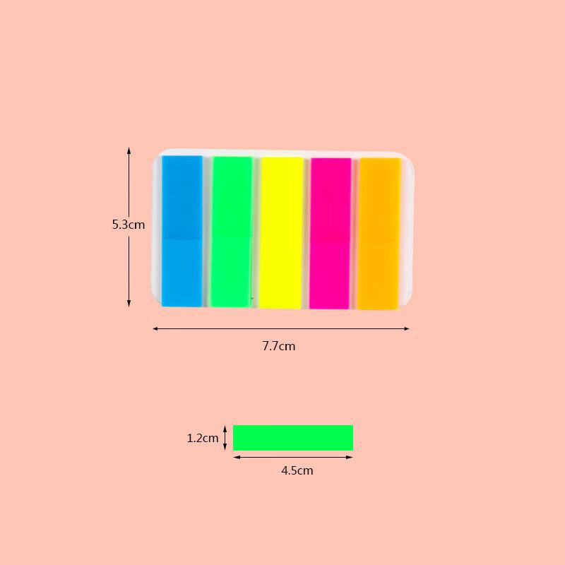 USAN HOME Fluorescent Strip Index Tabs