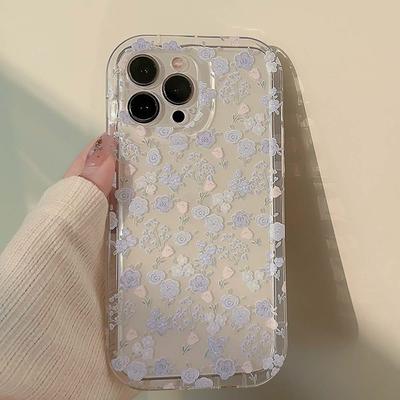 Funda de teléfono Ins Flower para Iphone 14 Plus 13 12 Promax 11 Pro Max, bonita funda trasera de silicona suave a prueba de golpes con dibujos animados
