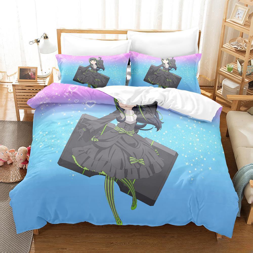 

Comforter Anime Bofuri I Don’T Want To Get Hurt So I’Ll Max Out My Defense Bedding Set Single Twin Full Queen King Size Bed Set Adult Kid Comforter (quilt)-EU Single(135*200cm)3pcs