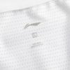 Li Ning Badminton Series Striped V-Neck Soft Comfortable Breathable Versatile Short Sleeve T-Shirt Unisex Tops Standard-White AAYV167-2