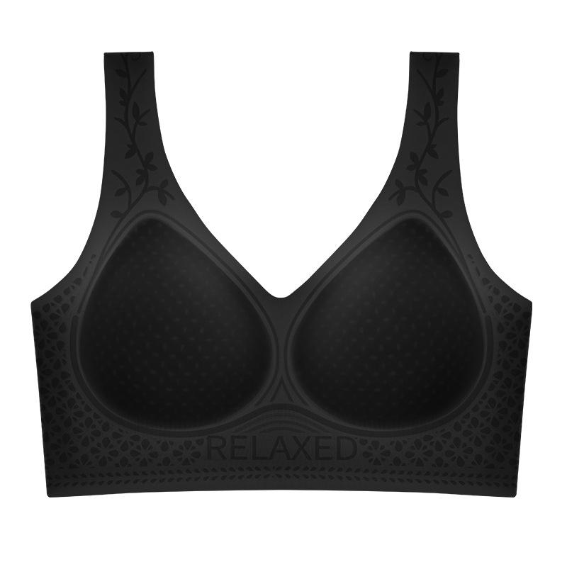 New fixed cup summer ultra-thin vest bra seamless steel rim summer ice silk bra