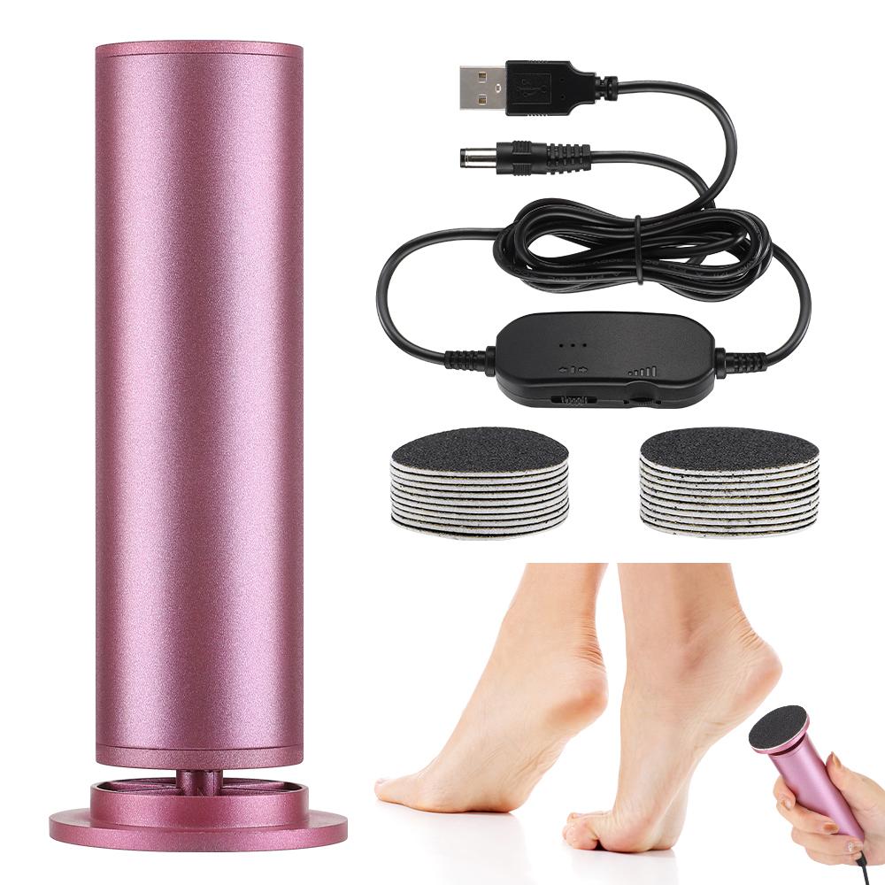 USB Charge Electric Foot Callus Remover Dead Skin Pedicure Tool Professional Callus Remover for Feet with 20PCS Sandpaper Disc