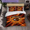 Set Biancheria da Letto Hull FC Pattern in Microfibra 3 Pezzi Copripiumino Decorativo per Camera da Letto Uso Domestico