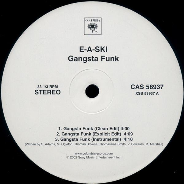 

12inch Record E-A-SKI - Gangsta Funk CAS58937 Columbia 2002 US Rap & Hip-Hop/R&B Used