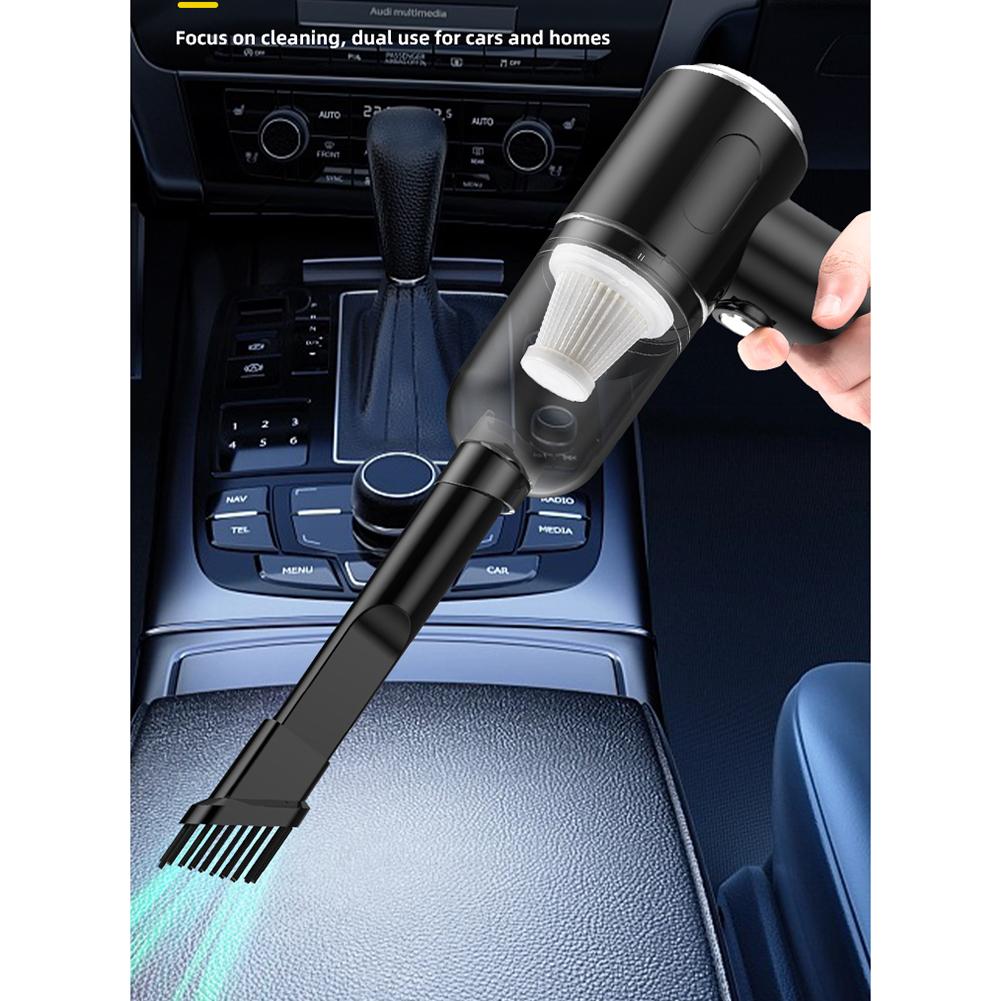 Handheld Vacuum Cleaner Vacuum Wireless 1200MAH ABS Black Car Cleaner Dual Use For Most Cars Replacement Practical