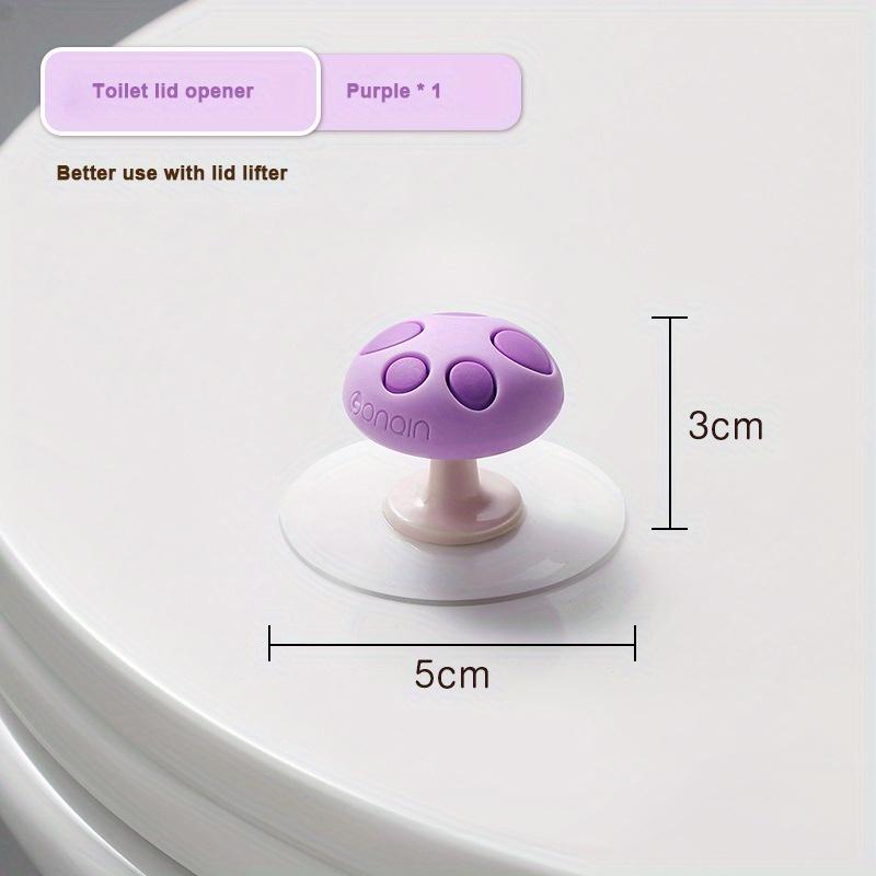 

Подъем крышки унитаза Аксессуары для ванной Подъем сиденья унитаза Ручка Силиконовая ручка против грязи Устройство для подъема крышки Открыватели для унитаза фиолетовый