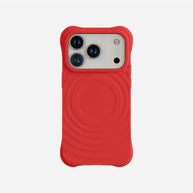 

Чехол-волна из жидкого силикона с магнитом MagSafe для iPhone 17 Air 16 15 14 13 Pro Max Plus 17Air 17Pro Mag Safe Волна Чехол для телефона iPhone 15