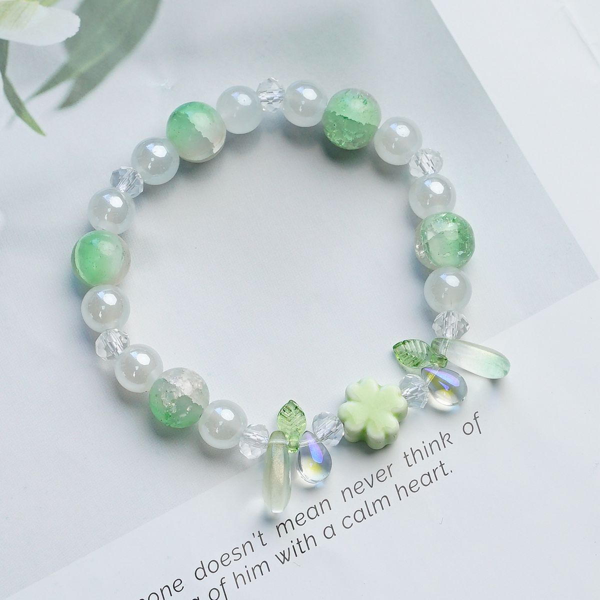 Night market stall bracelet bracelet wholesale men s and women s small commodities couple girlfriend four-leaf clover crystal bracelet wholesale