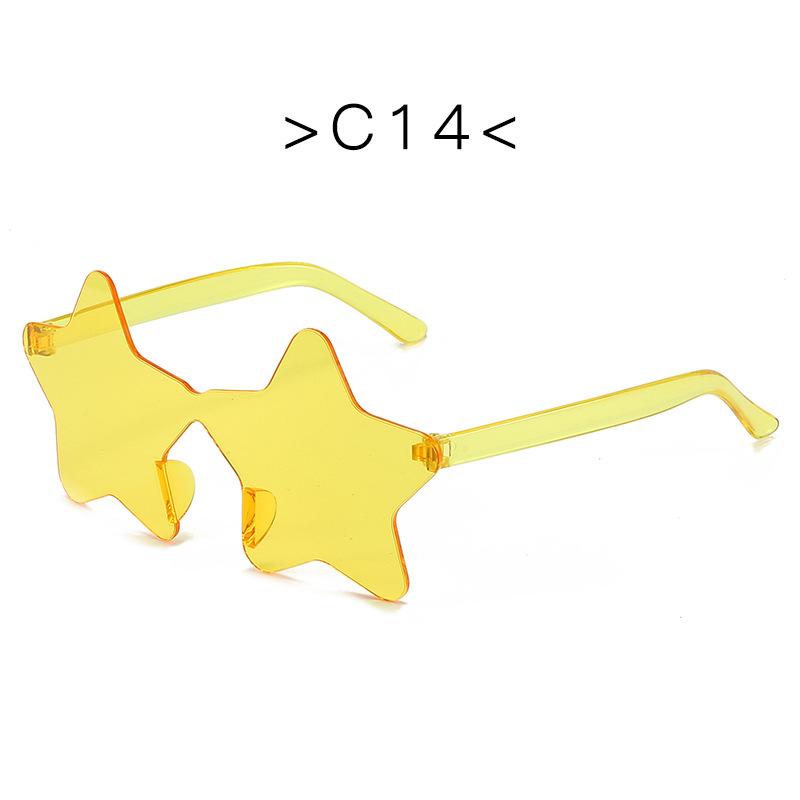 Nowe Modne Kolorowe Damskie Okulary Przeciwsłoneczne w Kształcie Gwiazd Vintage Cukierkowy Kolor Damskie Okulary Przeciwsłoneczne Zabawny Prezent na Halloween Okulary Party