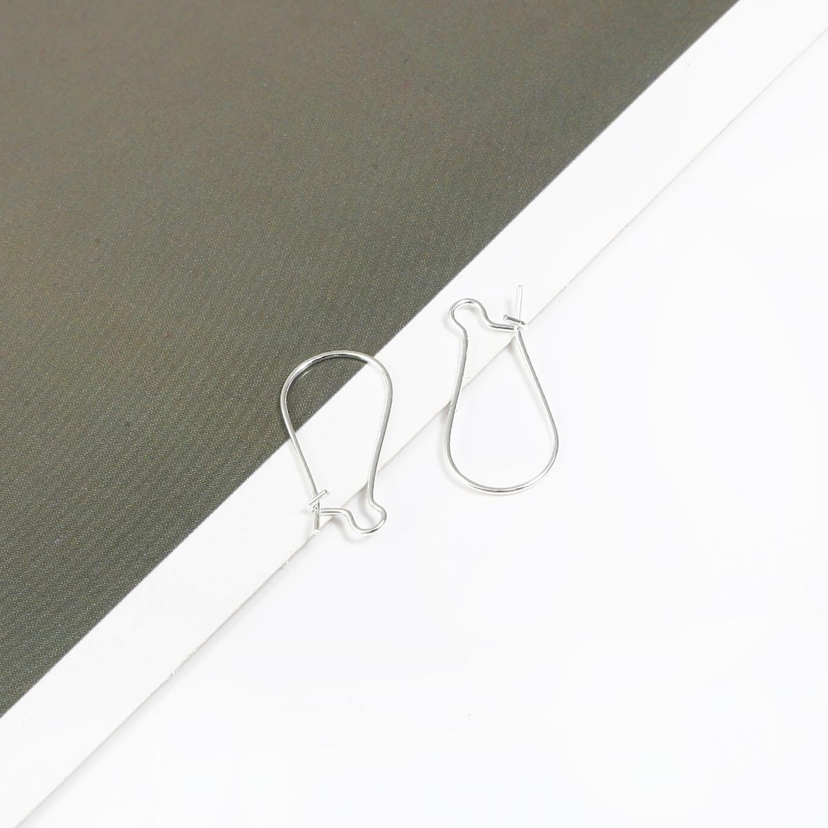 

100 шт. Крупногабаритные позолоченные подвески для сережек, крючки для ушей, фурнитура для аксессуаров своими руками 11x25mm