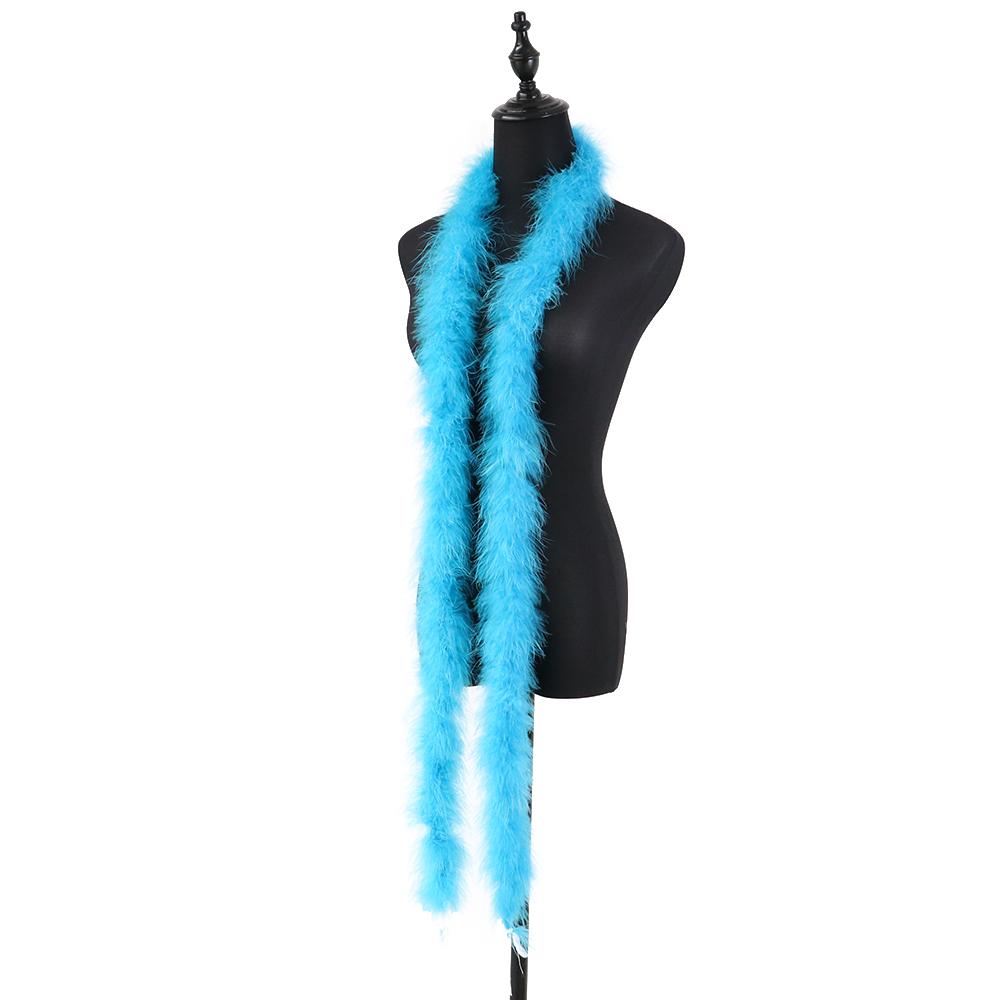 2Meters Colorful Marabou Turkey Feathers Boa 20G High Quality Plumes Shawl For Home Party Wedding Dress Decoration Feather Scarf